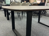 Eetkamertafel joey deens ovaal 180cm, japandi - afbeelding 2 van  5