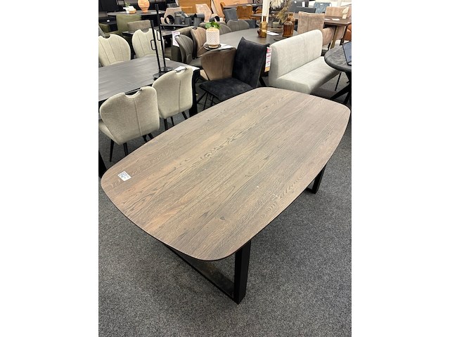 Eetkamertafel joey deens ovaal 180cm, japandi - afbeelding 4 van  5