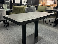 Eetkamertafel jonas 120cm, mango, zwart - afbeelding 1 van  6