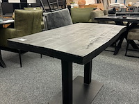 Eetkamertafel jonas 120cm, mango, zwart - afbeelding 2 van  6