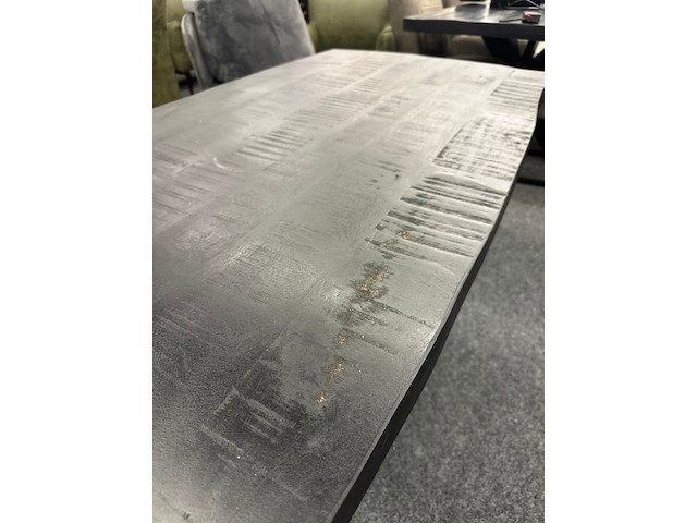 Eetkamertafel jonas 120cm, mango, zwart - afbeelding 3 van  6