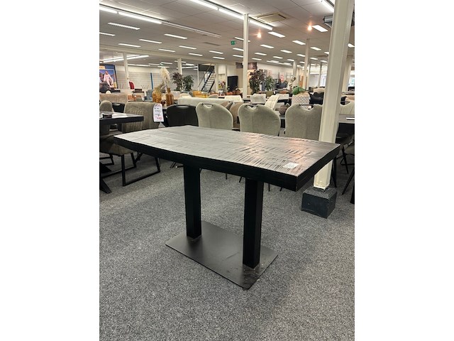 Eetkamertafel jonas 120cm, mango, zwart - afbeelding 4 van  6