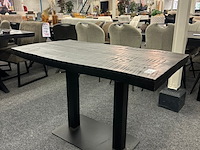 Eetkamertafel jonas 120cm, mango, zwart - afbeelding 4 van  6