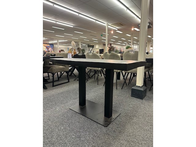 Eetkamertafel jonas 120cm, mango, zwart - afbeelding 5 van  6