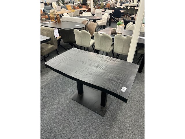 Eetkamertafel jonas 120cm, mango, zwart - afbeelding 6 van  6