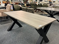 Eetkamertafel lamulux rick 160cm, maxfurn, licht grijs - afbeelding 1 van  4