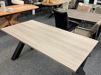 Eetkamertafel lamulux rick 160cm, maxfurn, licht grijs - afbeelding 2 van  4