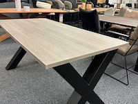 Eetkamertafel lamulux rick 160cm, maxfurn, licht grijs - afbeelding 3 van  4