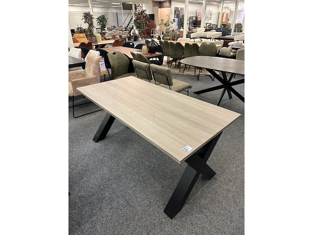 Eetkamertafel lamulux rick 160cm, maxfurn, licht grijs - afbeelding 4 van  4