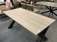 Eetkamertafel lamulux rick 160cm, maxfurn, licht grijs - afbeelding 4 van  4