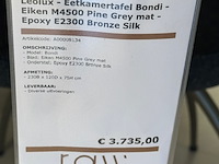 Eetkamertafel, leolux, bondi, pne grey - afbeelding 2 van  5
