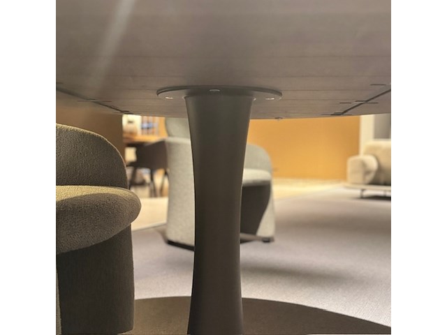 Eetkamertafel leolux, columna circum, rond - afbeelding 4 van  5
