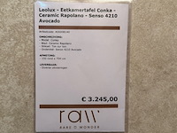 Eetkamertafel leolux, conka, rond - afbeelding 2 van  4