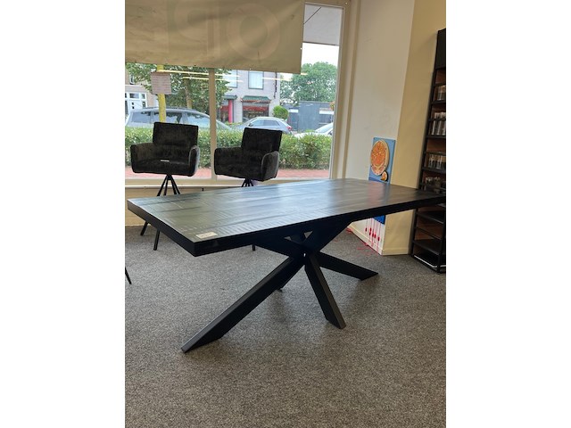 Eetkamertafel mango 190cm, london, antraciet - afbeelding 1 van  7