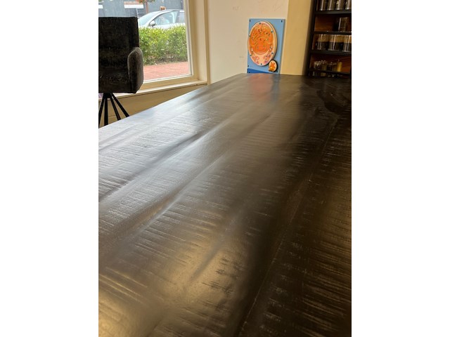 Eetkamertafel mango 190cm, london, antraciet - afbeelding 3 van  7