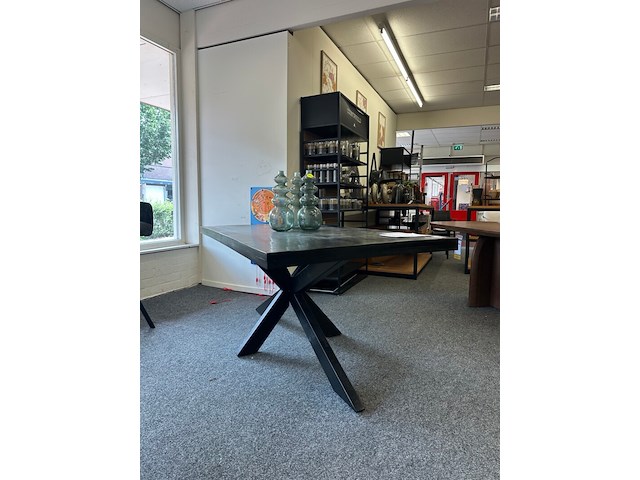 Eetkamertafel mango 190cm, london, antraciet - afbeelding 5 van  7
