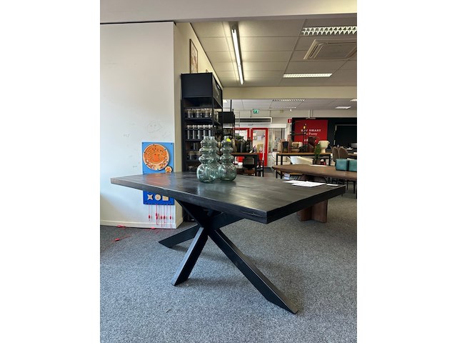 Eetkamertafel mango 190cm, london, antraciet - afbeelding 6 van  7