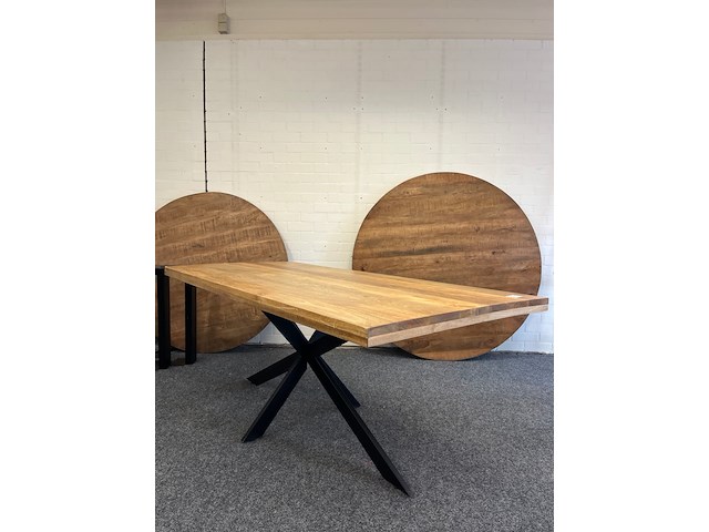 Eetkamertafel mango hout moskou 200cm, bruin - afbeelding 1 van  5