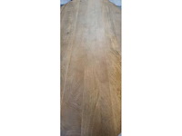 Eetkamertafel mango massief ovaal ca. 200x100x78cm opdik 5 cm spinpoot - afbeelding 2 van  2