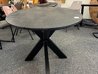 Eetkamertafel mango milaan 160cm, zwart - afbeelding 3 van  3