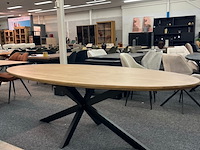 Eetkamertafel mango new york 110cm, bruin - afbeelding 1 van  6
