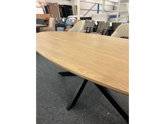 Eetkamertafel mango new york 110cm, bruin - afbeelding 3 van  6
