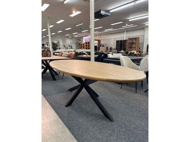 Eetkamertafel mango new york 110cm, bruin - afbeelding 4 van  6