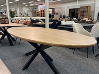 Eetkamertafel mango new york 110cm, bruin - afbeelding 4 van  6