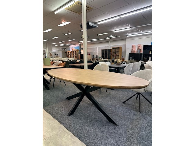 Eetkamertafel mango new york 110cm, bruin - afbeelding 5 van  6