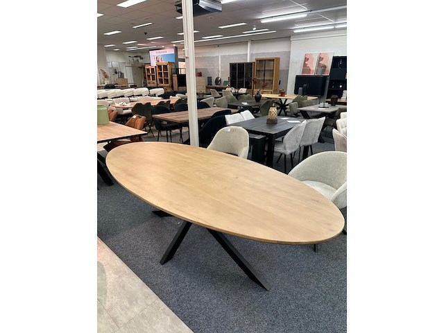 Eetkamertafel mango new york 110cm, bruin - afbeelding 6 van  6