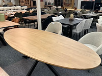 Eetkamertafel mango new york 110cm, bruin - afbeelding 6 van  6