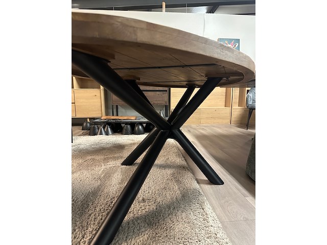 Eetkamertafel mango ovaal 200cm, naturel - afbeelding 1 van  6