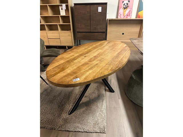 Eetkamertafel mango ovaal 200cm, naturel - afbeelding 2 van  6