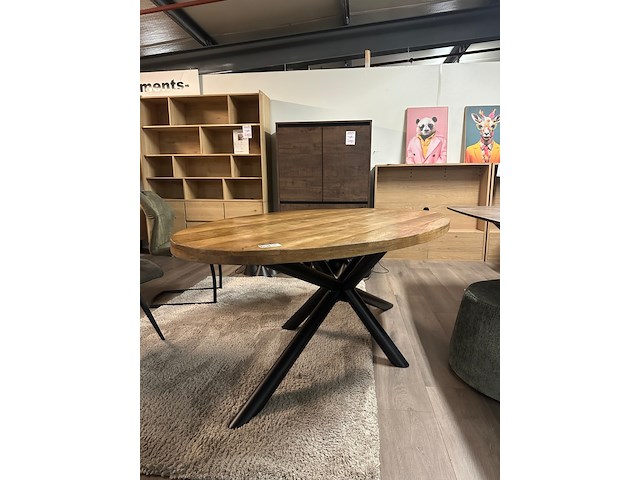 Eetkamertafel mango ovaal 200cm, naturel - afbeelding 3 van  6