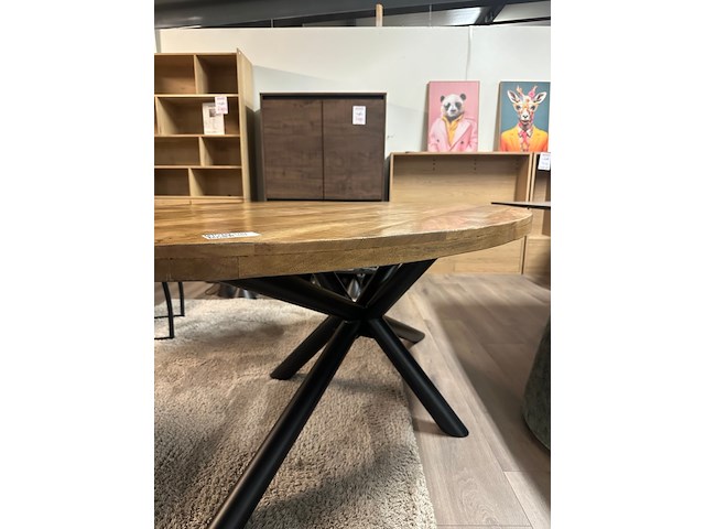 Eetkamertafel mango ovaal 200cm, naturel - afbeelding 4 van  6
