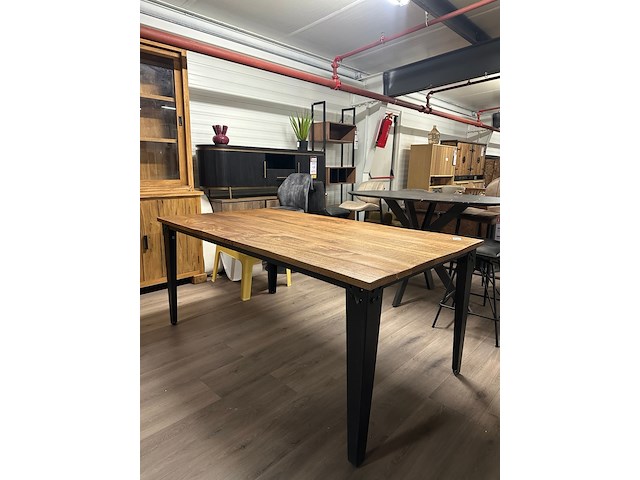 Eetkamertafel mango rechthoek lina 180cm, naturel - afbeelding 1 van  6