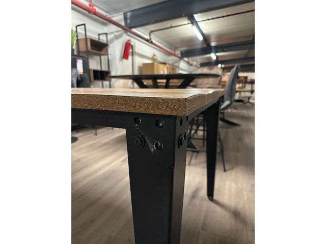 Eetkamertafel mango rechthoek lina 180cm, naturel - afbeelding 2 van  6