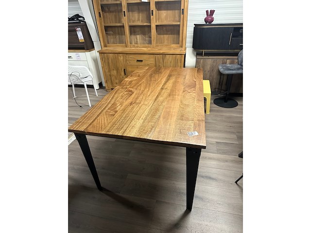 Eetkamertafel mango rechthoek lina 180cm, naturel - afbeelding 5 van  6