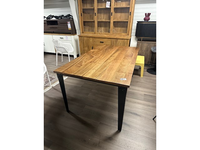 Eetkamertafel mango rechthoek lina 180cm, naturel - afbeelding 6 van  6