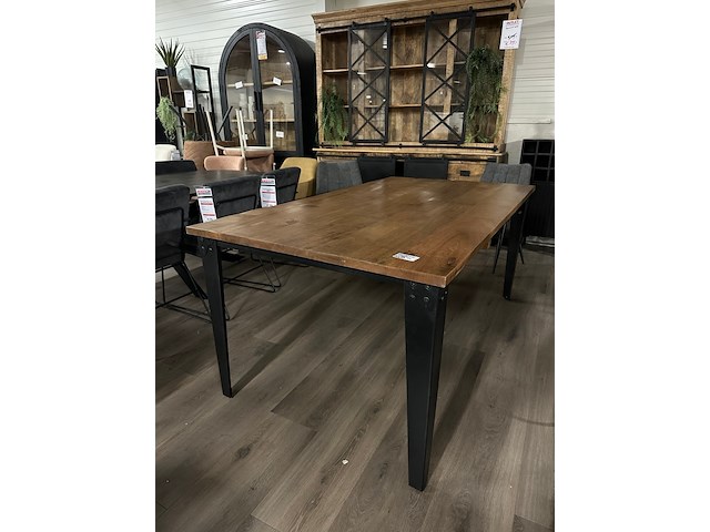 Eetkamertafel mango rechthoek lina 180cm, naturel - afbeelding 1 van  7