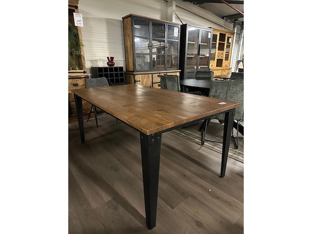 Eetkamertafel mango rechthoek lina 180cm, naturel - afbeelding 4 van  7