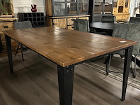 Eetkamertafel mango rechthoek lina 180cm, naturel - afbeelding 4 van  7