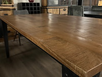 Eetkamertafel mango rechthoek lina 180cm, naturel - afbeelding 5 van  7