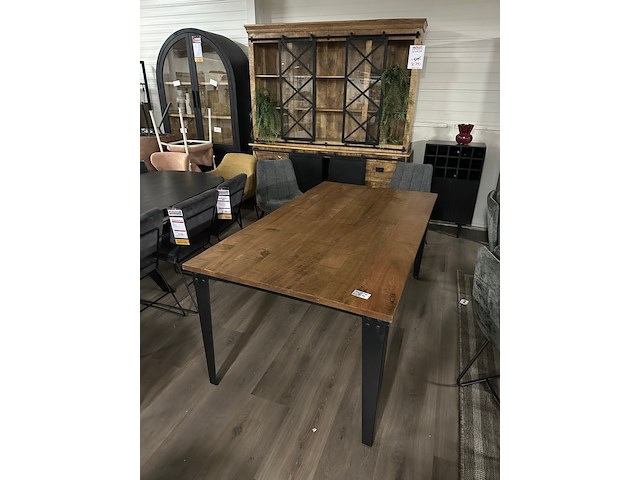 Eetkamertafel mango rechthoek lina 180cm, naturel - afbeelding 6 van  7