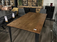 Eetkamertafel mango rechthoek lina 180cm, naturel - afbeelding 6 van  7
