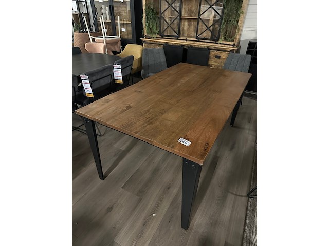 Eetkamertafel mango rechthoek lina 180cm, naturel - afbeelding 7 van  7