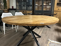 Eetkamertafel mango rond 150cm, naturel - afbeelding 1 van  4