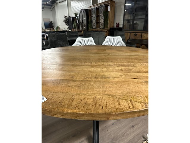 Eetkamertafel mango rond 150cm, naturel - afbeelding 3 van  4
