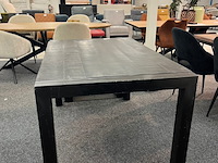 Eetkamertafel mango willemstad 90cm, zwart - afbeelding 1 van  3