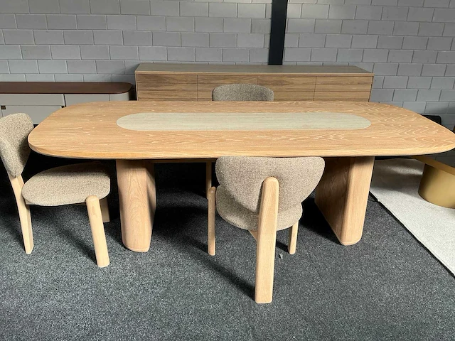 Eetkamertafel met 3 stoelen - afbeelding 3 van  8